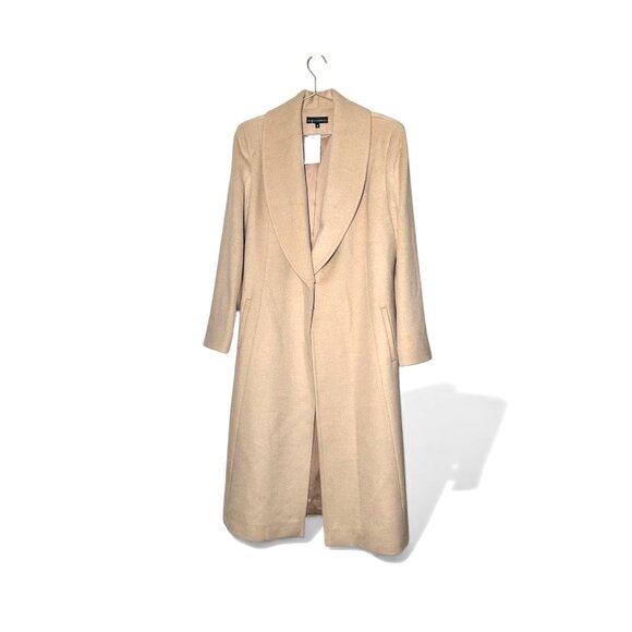 Sofia Cashmere Lara Shawl Collar Princess Coat Women’s Size 12 Camel Hair NWT - Picture 5 of 8